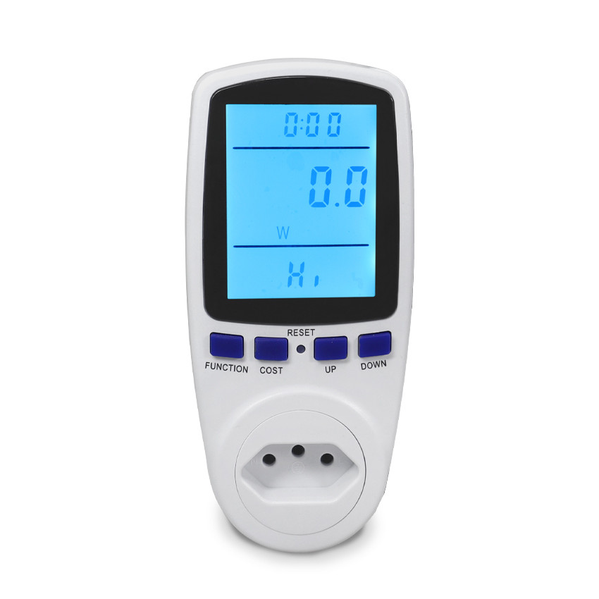 Medidor De Energia Tomada Kwh 16A 220v C/display Azul