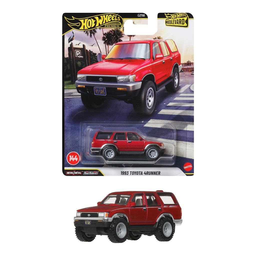Hot Wheels Boulevard 1993 Toyota 4Runner Vehicle Toy Mini Car para maiores de 3 anos vermelho JHW18