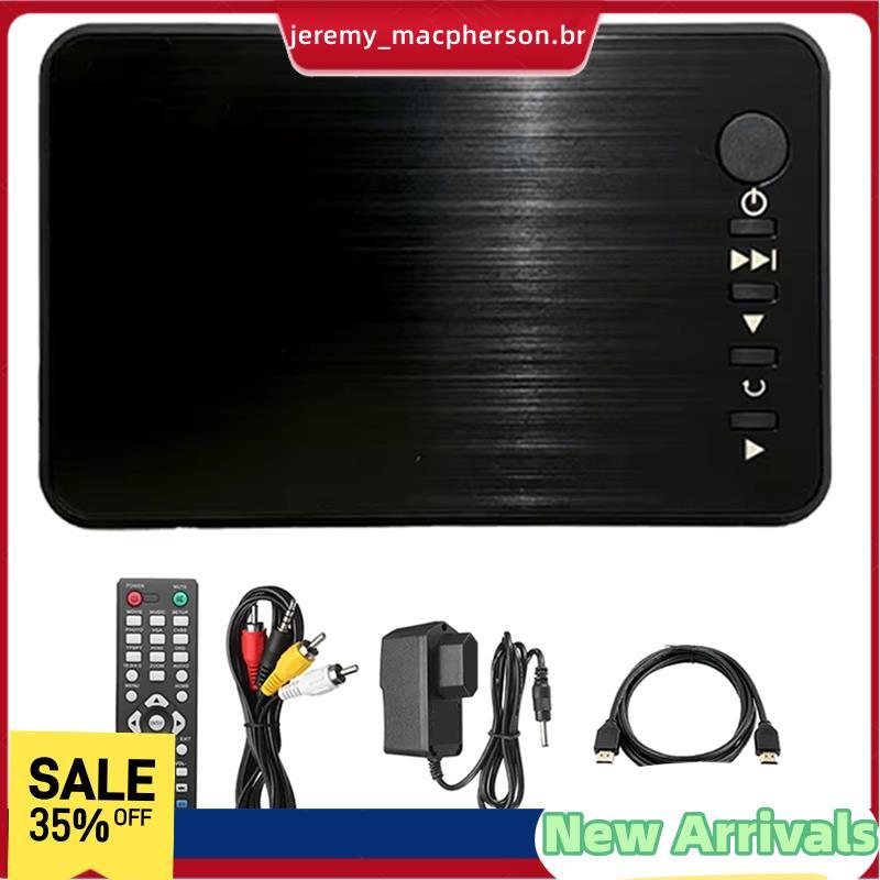 Full HD Media Player Autoplay 1920x1080-Compatível VGA AV USB Disco Rígido SD/SDHC/MMC Cartão Leitor Externo Eua Plug