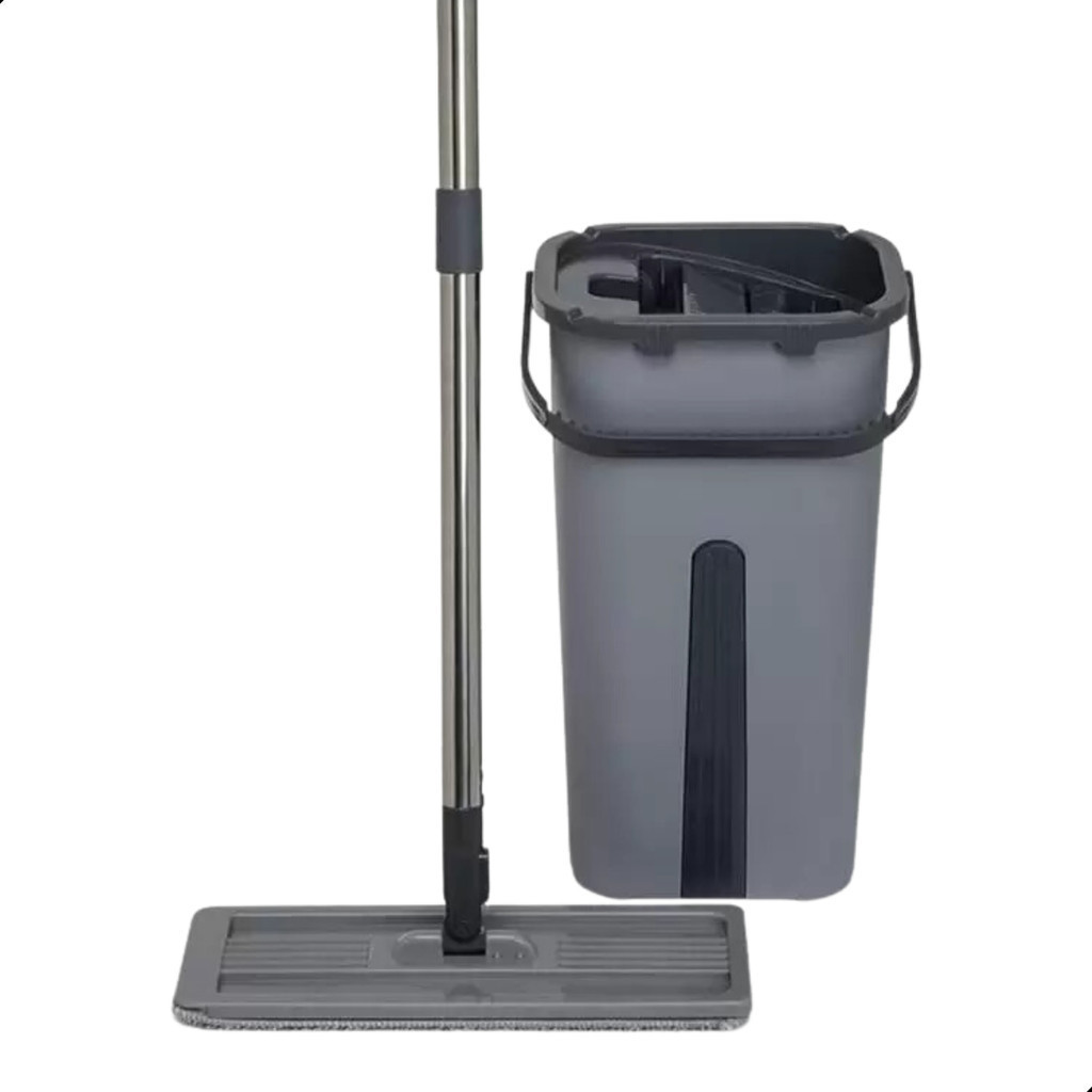 Flat Mop Completo 6 Litros Espremedor Slim - Nobre Original