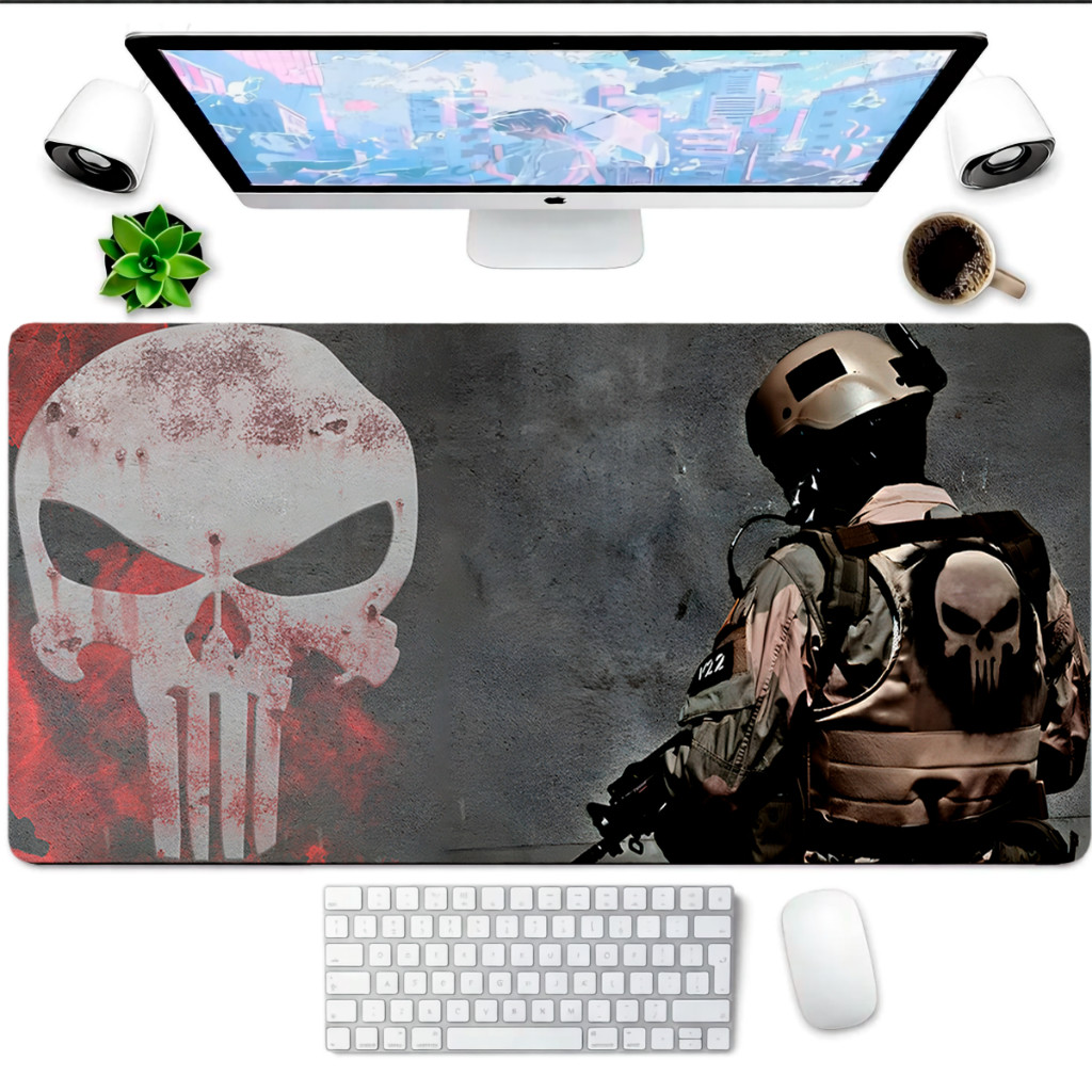 Mouse Pad Gaming Personalizado Masculino Base 80x30 Superfície Premium Para Jogos e Escritório
