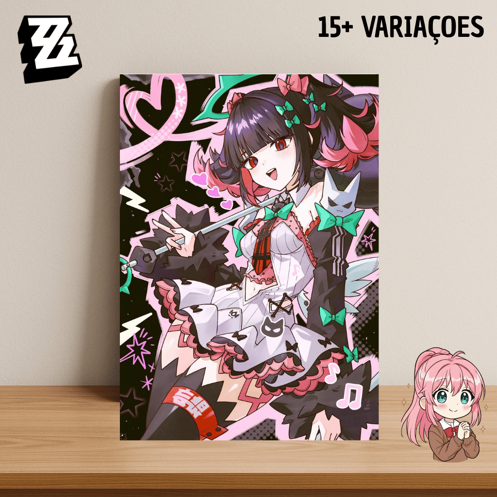 Placa Decorativa Nangong Yu ZZZ – Quadro MDF 20x28 Premium Zenless Zone Zero