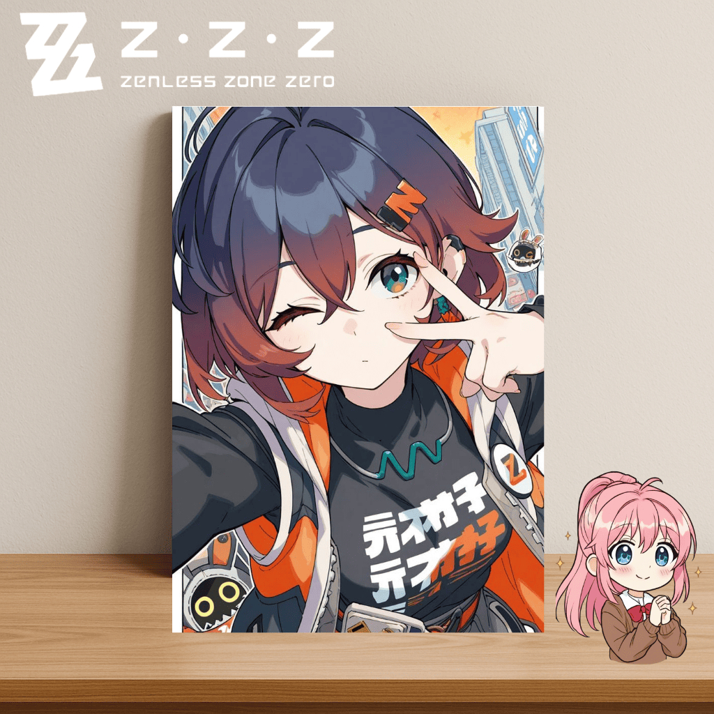 Placa Mdf 3mm Zenless Zone Zero (ZZZ) Tamanho 20x28