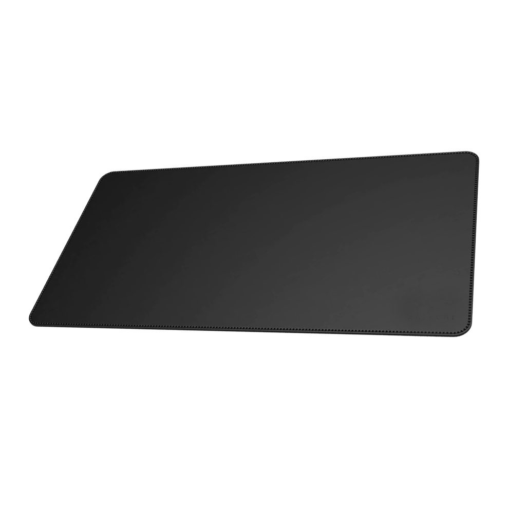 Mouse Pad Gigante Couro Ecológico Feltro Preto