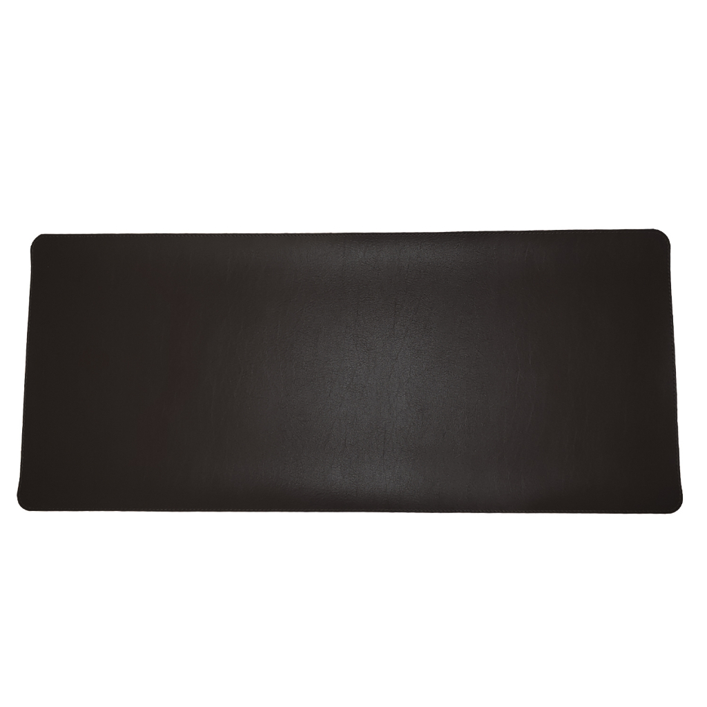 Desk Pad Grande Couro Gold Preto Minimalista