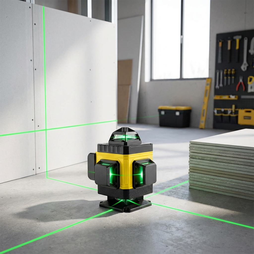Nível Laser Profissional 4d 16 Linhas C/ Controle