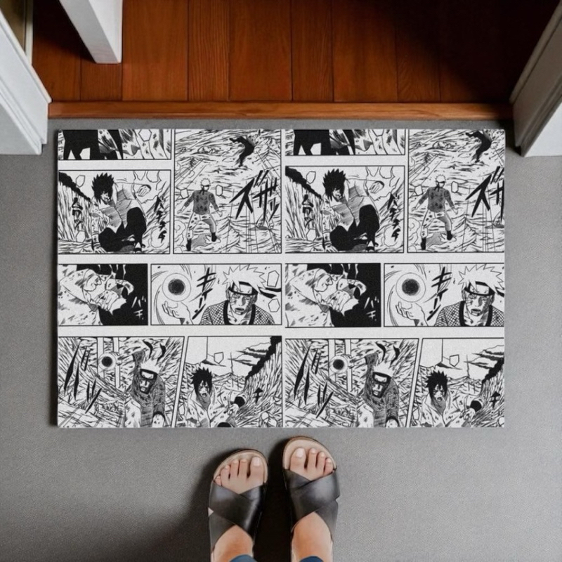 Tapete capacho para porta De Entrada - Naruto quadrinhos anime
