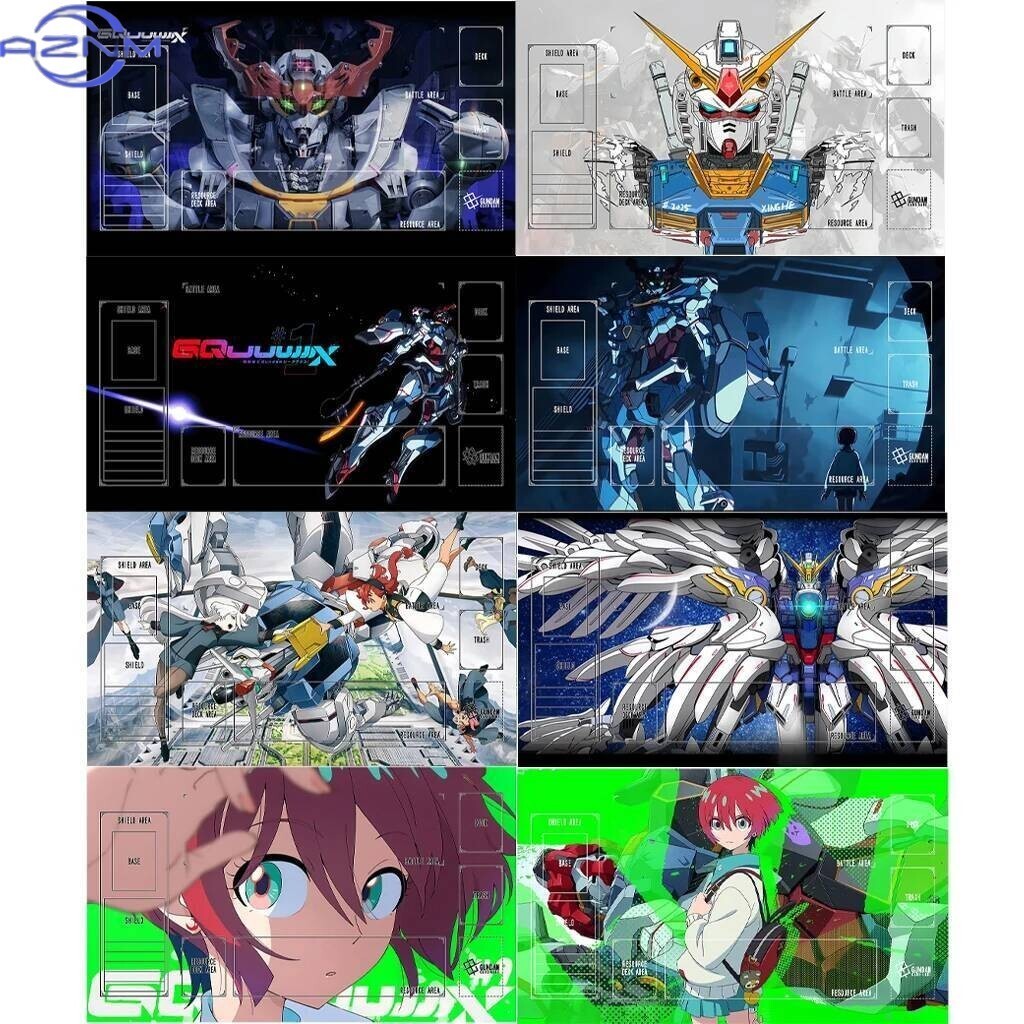Gundam Playmat Self Made The Witch From Mercury Borracha Antiderrapante GCG Battle Card Mat Anime Gift