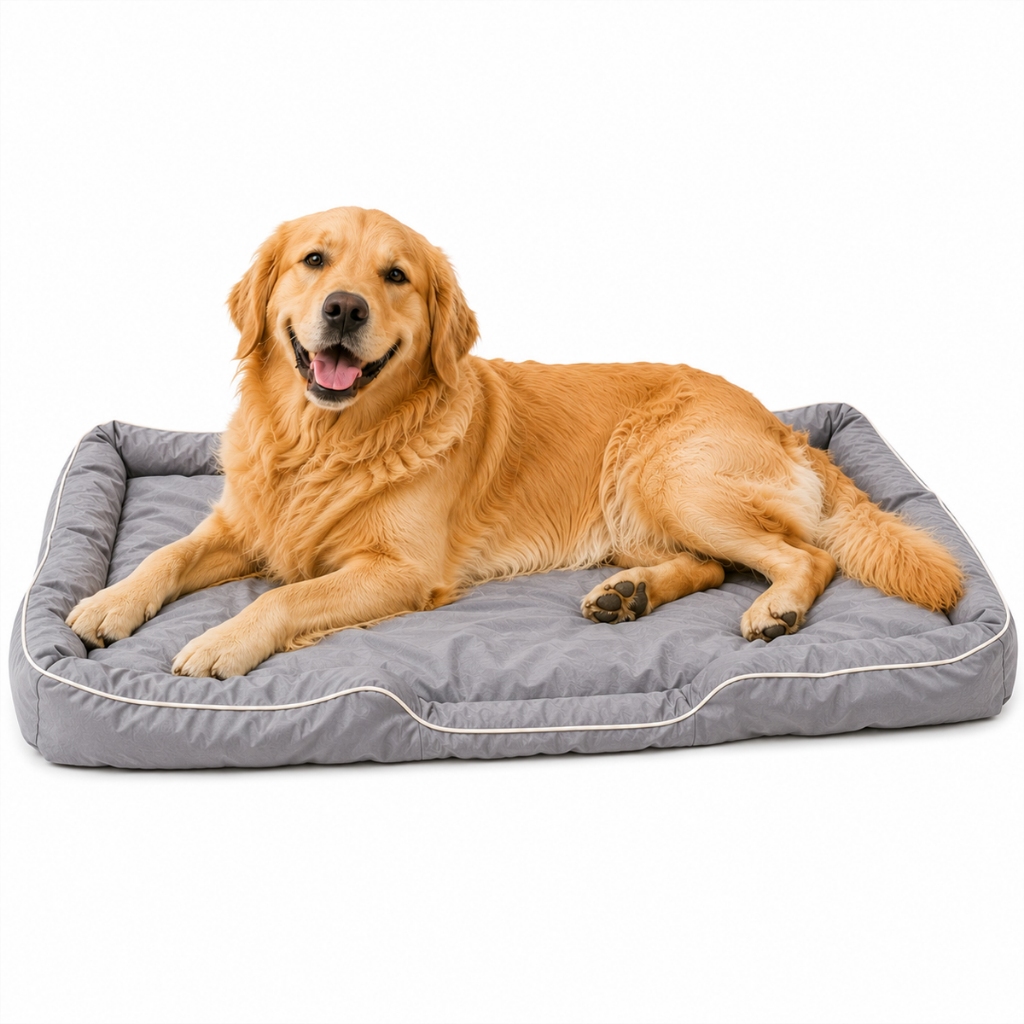 Cama Pet Cão Extra Grande Confortável Premium Lavável 100x70