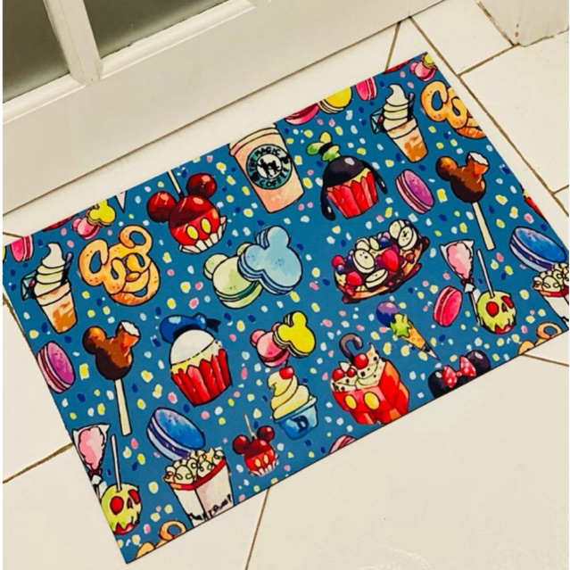 Tapete capacho para porta de entrada - Mickey Mouse doces