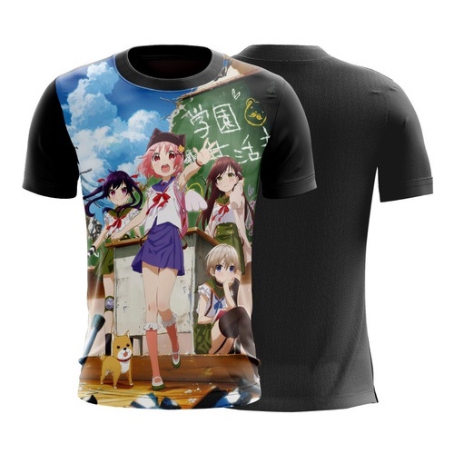 Pt Camisa Camiseta Poster Gakkou Gurashi Yuki Kurumi G2096