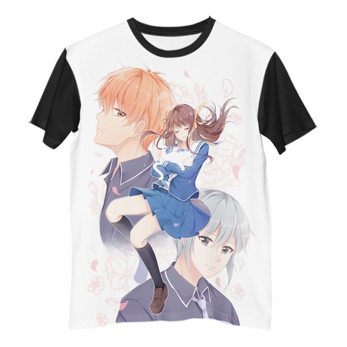 Br Camisa Camiseta Anime Fruits Basket Kyou Tooru Yuki G1726