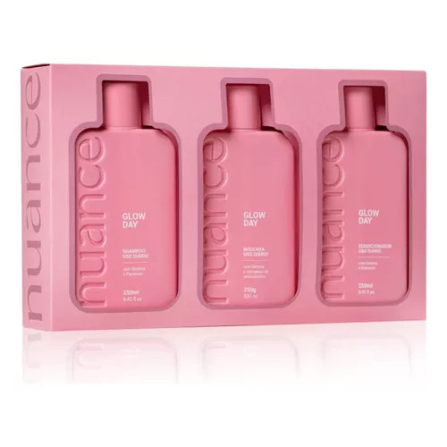 Kit Glow Day Hidratação Home Care Nuance Professional