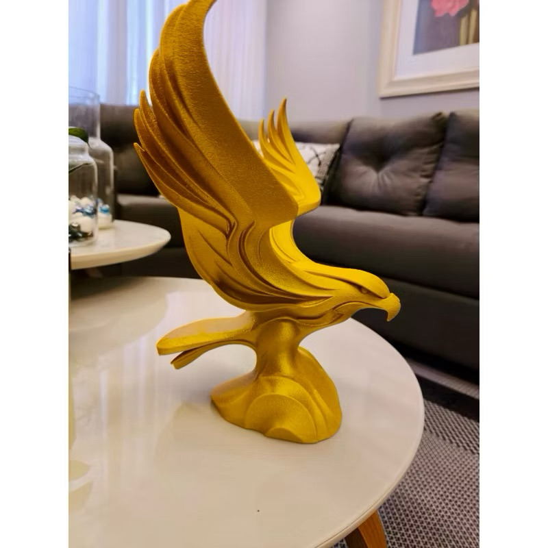 Escultura Decorativa de Águia Estilo Moderno Minimalista em Vários Tamanhos para Decoração de Interiores