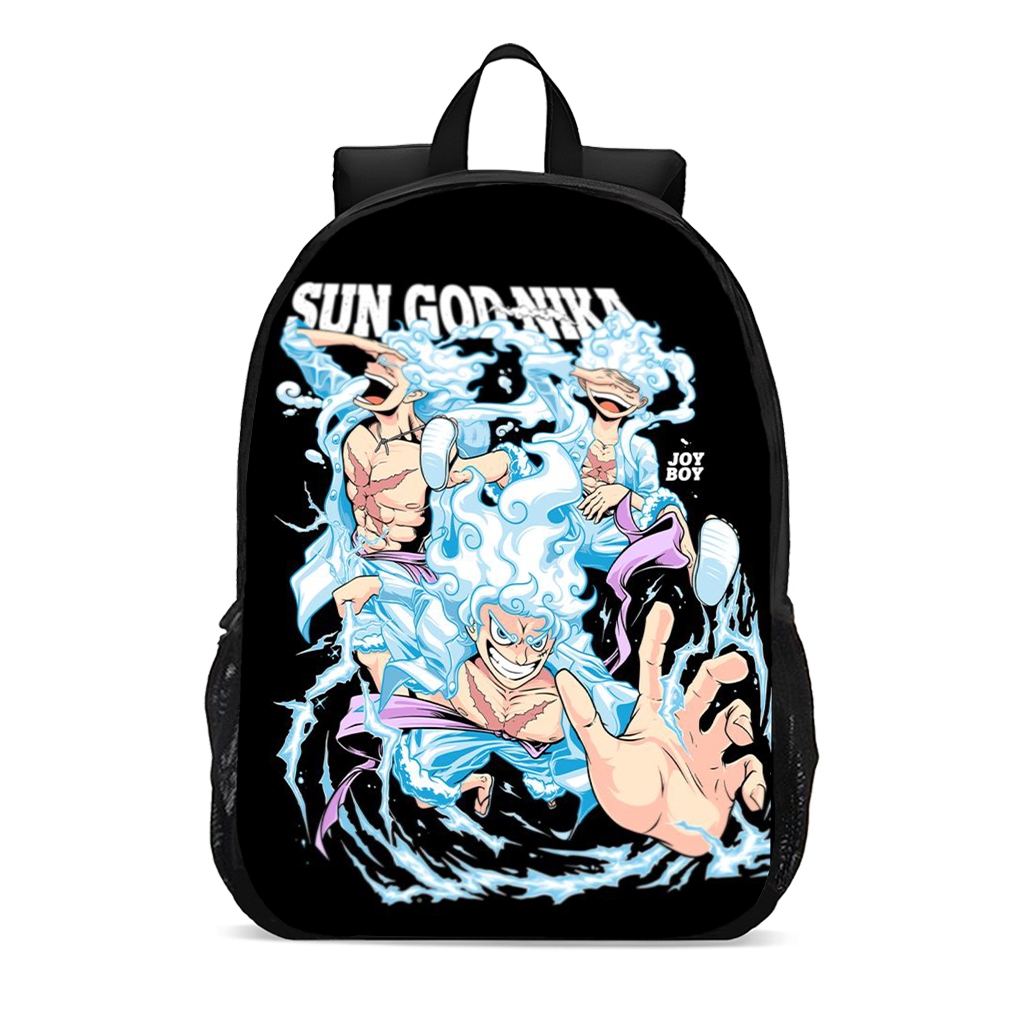 Mochila escolar juvenil infantil anime  sun god nika joy boy promoção