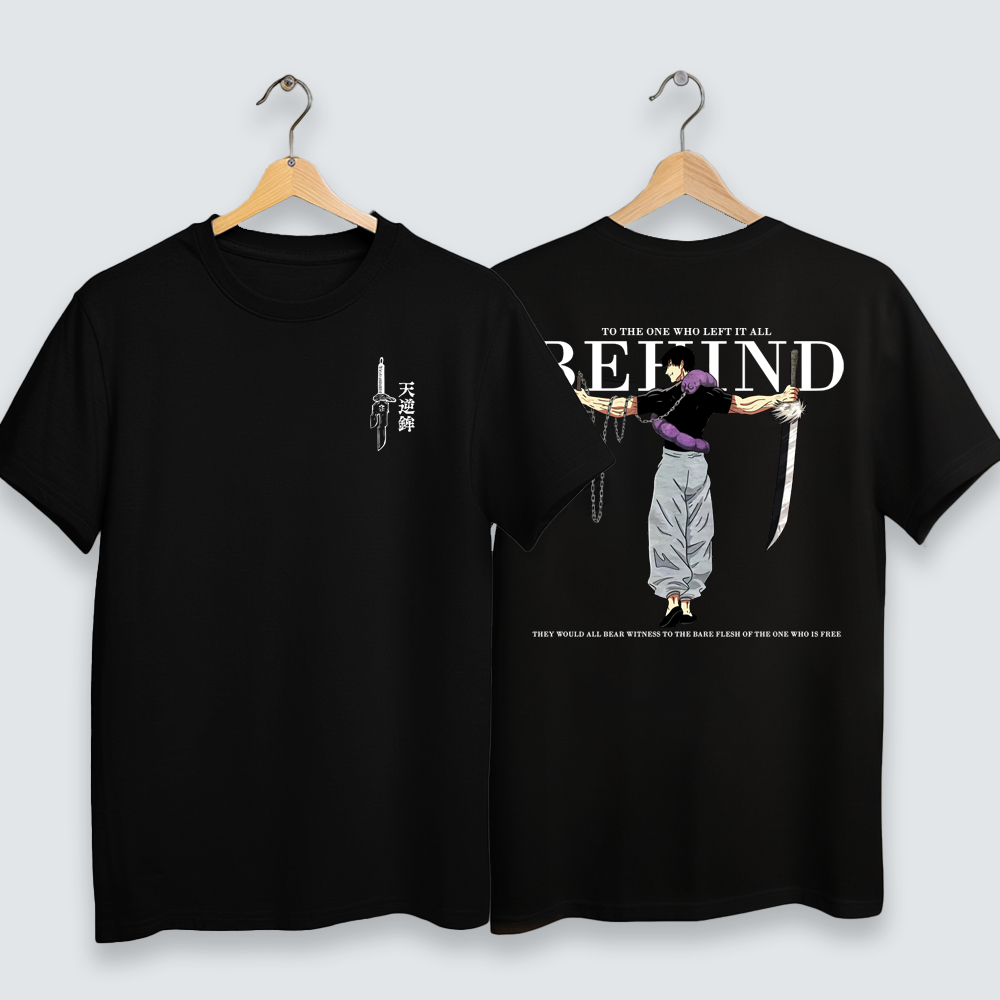 Camiseta 100% Algodão Urban Juvenil e Infantil 2 ao 16 anos Behind Anime