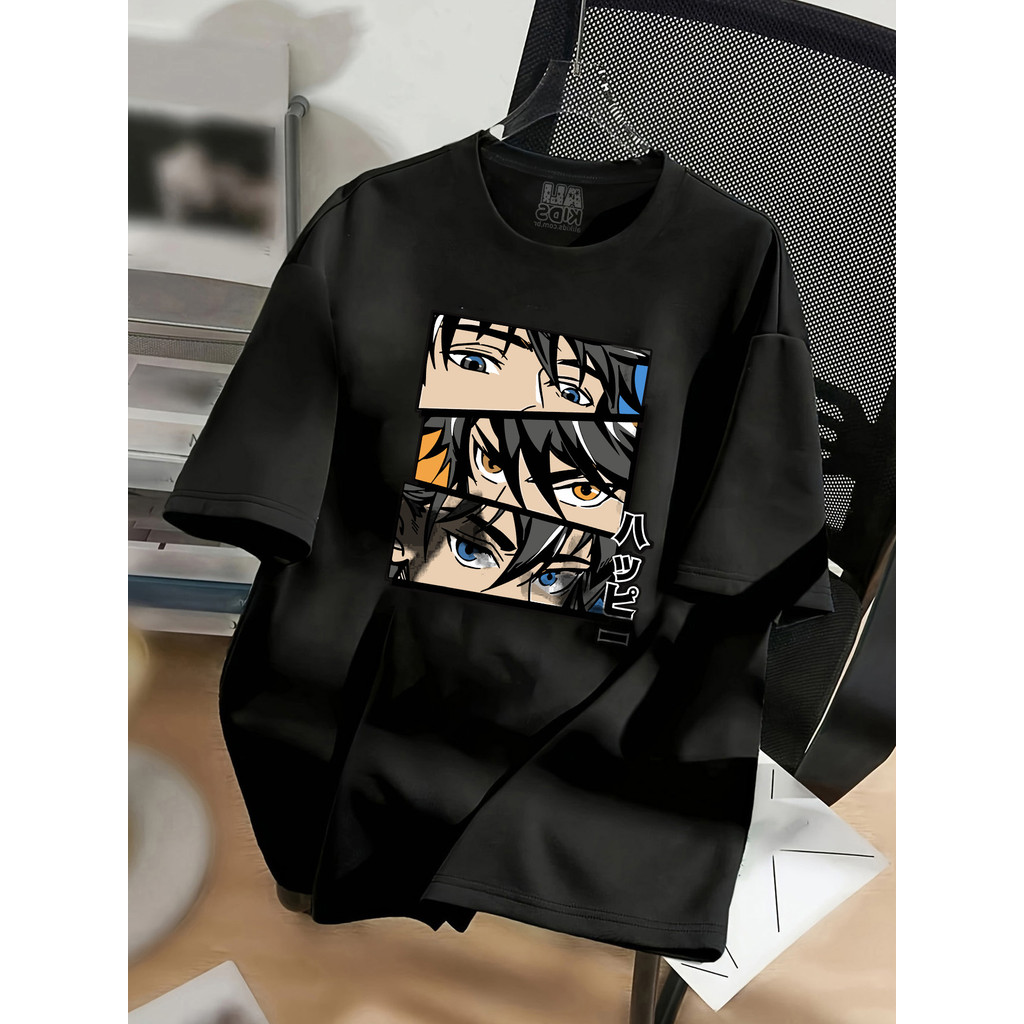 Camiseta Infantil Anime para Menino em Algodão Macio Estampada