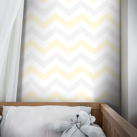 Papel de Parede Chevron Clear - Várias Cores Rolos de 0,58x3,00m Premium - fundo bloqueador