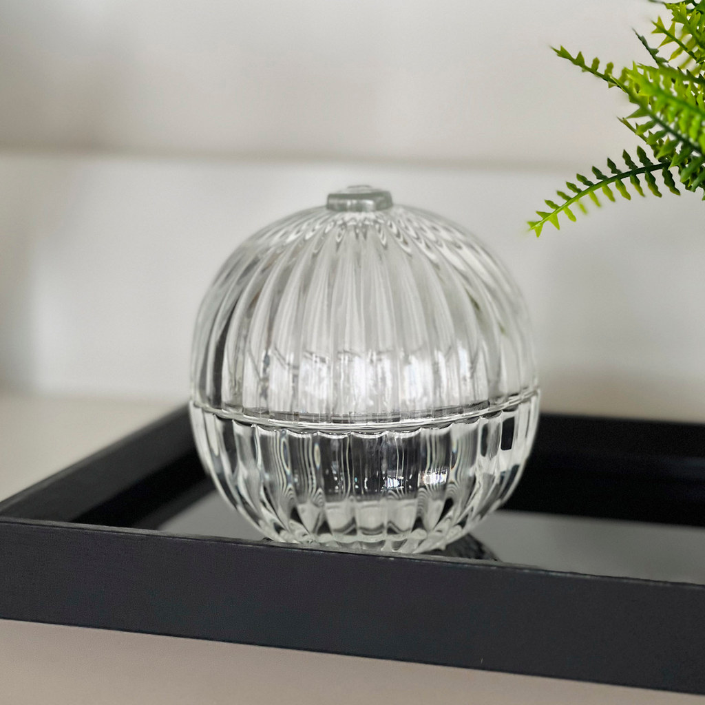 Potiche Decorativo Gum em Vidro Clear