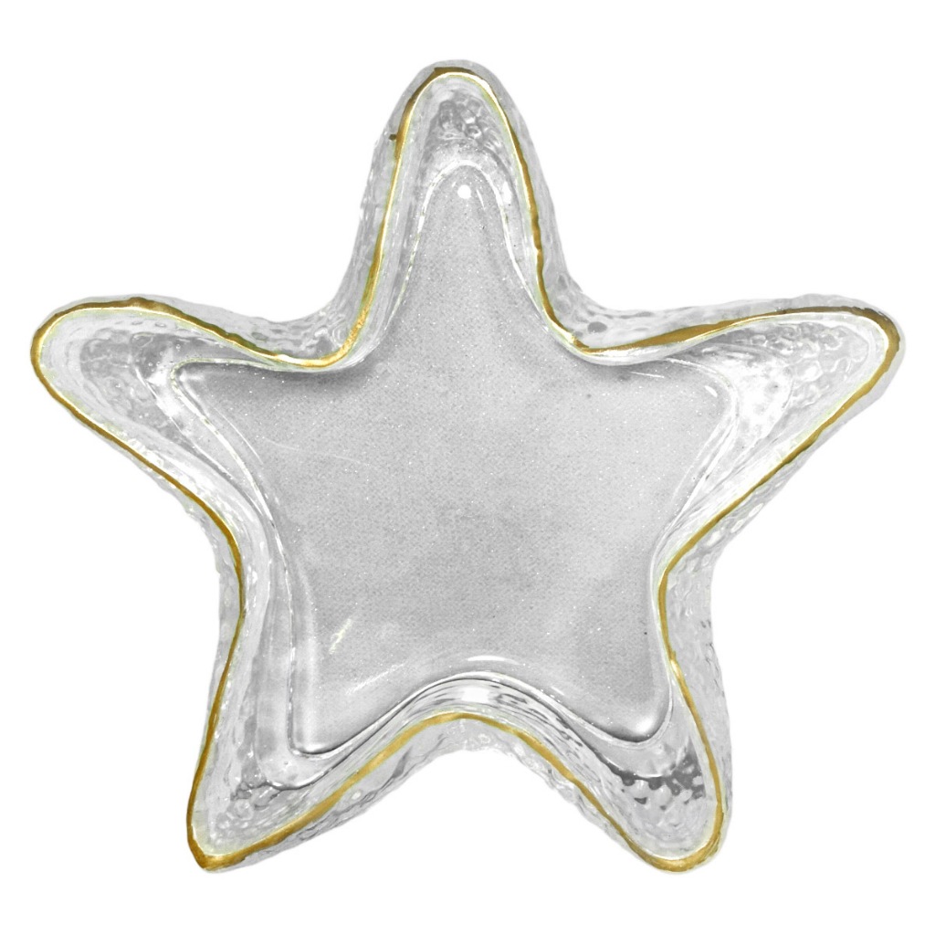 Estrela Do Mar Decorativa Para Pendurar Transparente Clear