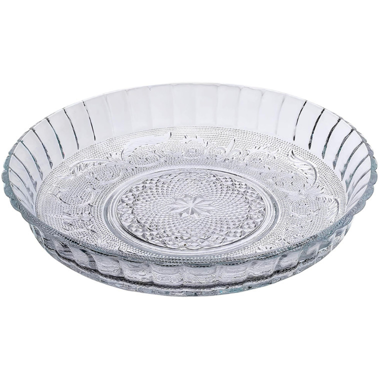 CENTRO DE MESA DE VIDRO CLEAR DAISY 30CM - EM CASA