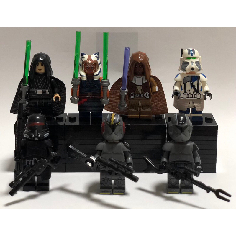 Minifiguras Bonecos Star Wars Mace Windu Luke Skywalker Ahsoka Tano Clone Trooper TV6105