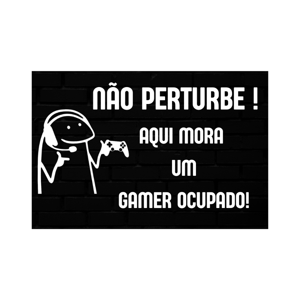 Tapete Gamer Flork Capacho Gamer Nerd Jogo Flork Vinil Antiderrapante Tamanhos  Diversos
