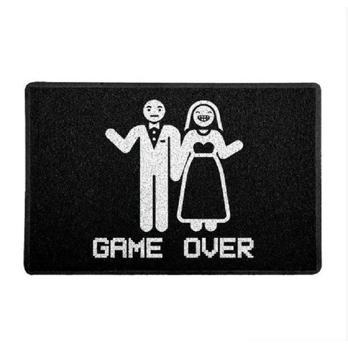 Tapete Capacho Casamento Gamer Over 60x40 Cm