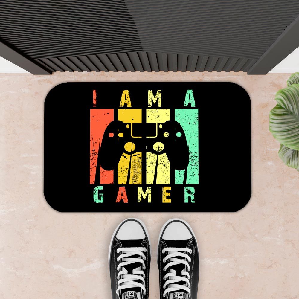 Tapete Para Porta - 40X60  - 2mm  - I AM A GAMER