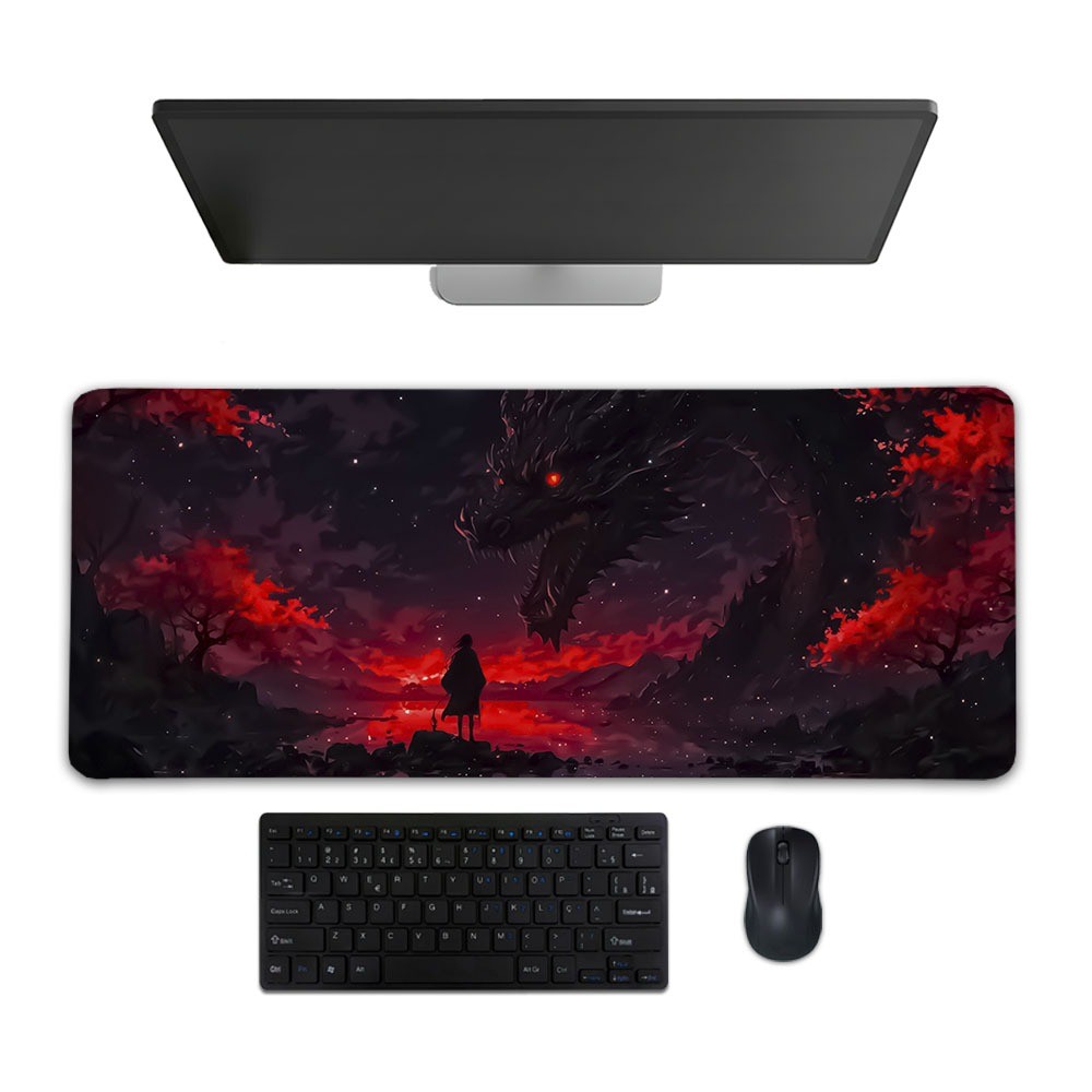 Mouse Pad Gamer 3 Tamanhos Tema JAPAN 02 Escritório Alta Qualidade
