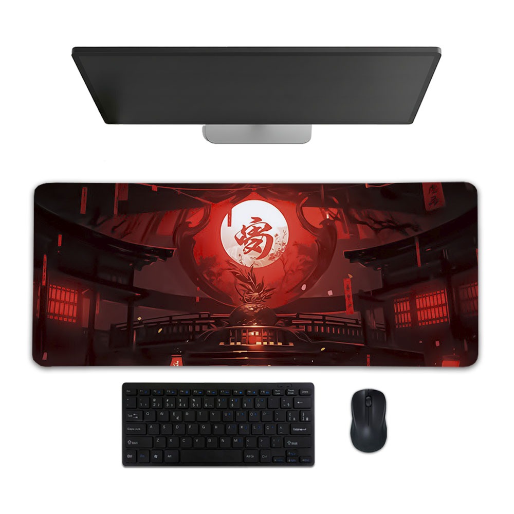 Mouse Pad Gamer 3 Tamanhos Tema JAPAN 03 Escritório Alta Qualidade