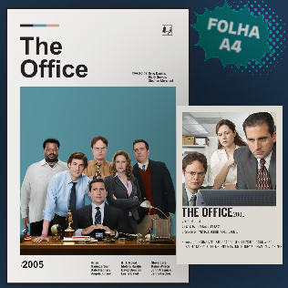 poster seriado The Office 42x30cm Tamanho Grande Cartaz Premium Wallpaper Big Size Posters Parede