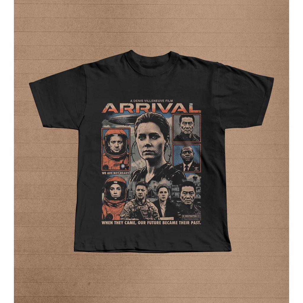 2026 Camiseta Masculina Feminina Estampa Arrival Filme T-shirt Unissex Streetwear Envio Imediato
