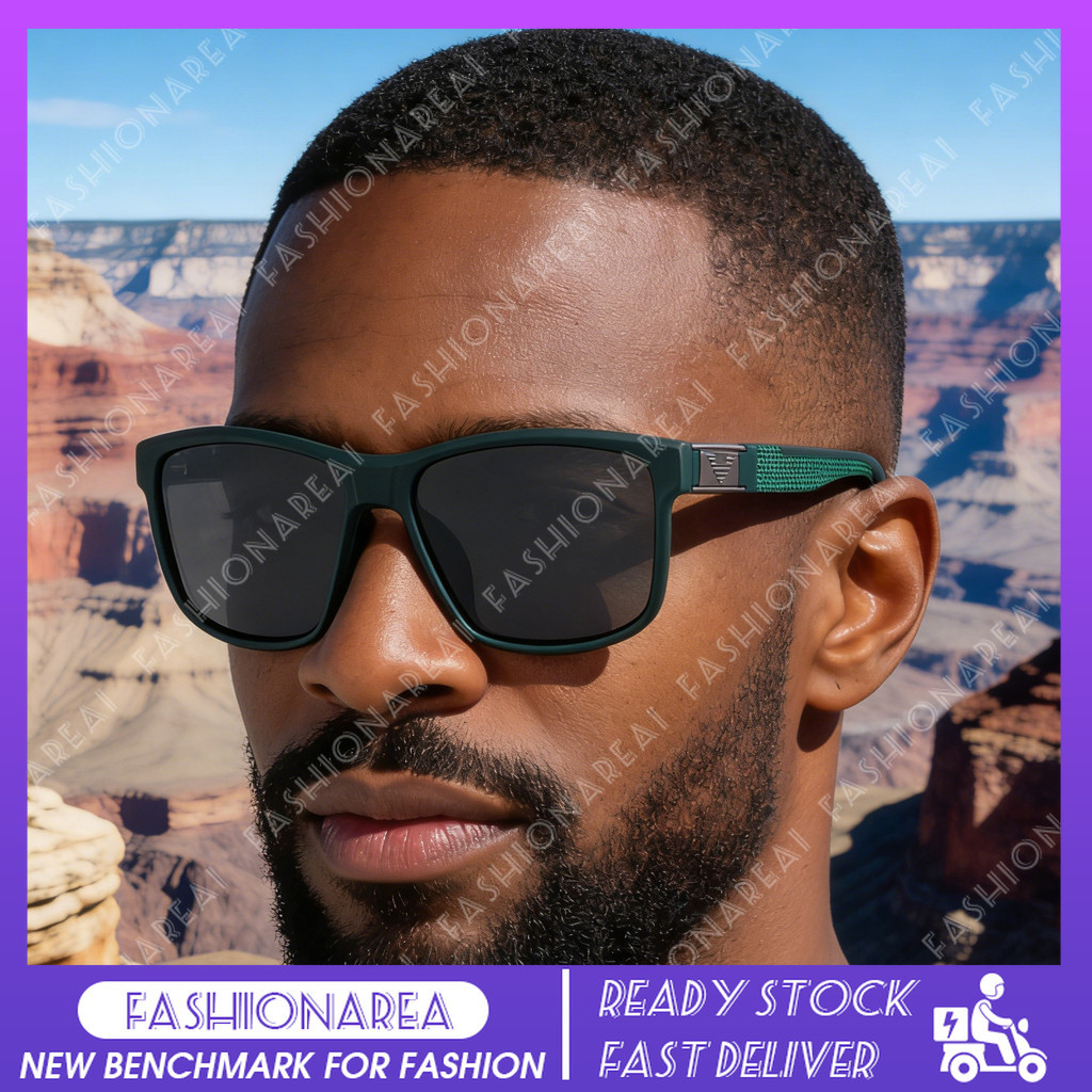 (FASHIONAREA) Euro-American New Arrival Armação Amigável À Pele Polarizada Quadrada UV400 Óculos De Sol Unissex Para Cic