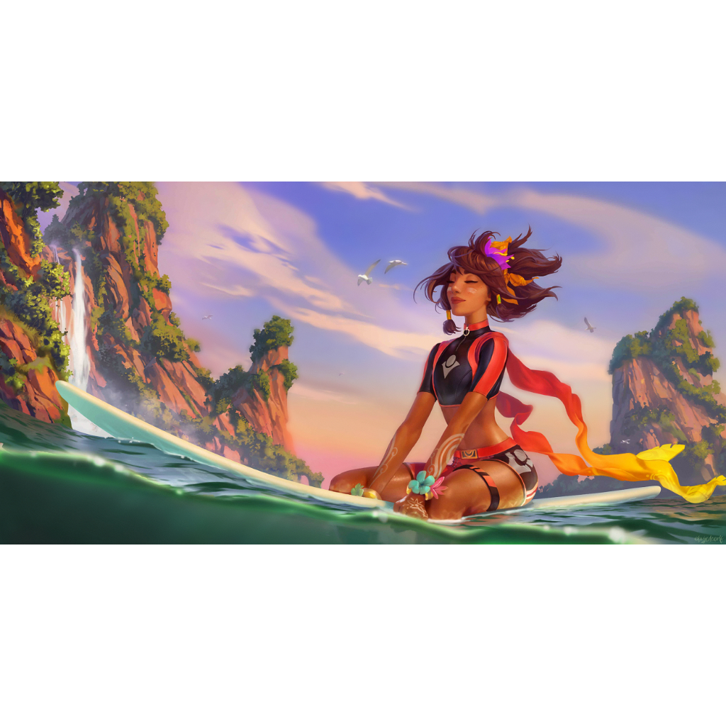 Mouse pad Gamer Taliyah Pool Party LOL (58 cm x 30 cm)