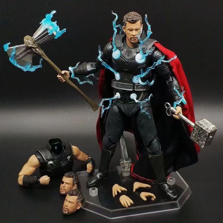 Figura De Ação KO Mafex 104 Avengers Infinity War Thor-Modelo Colecionável Articulado Odinson