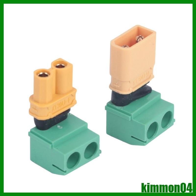 Adaptadores Fiação Fêmea kim XT30 Para E Bloco Parafuso 2P