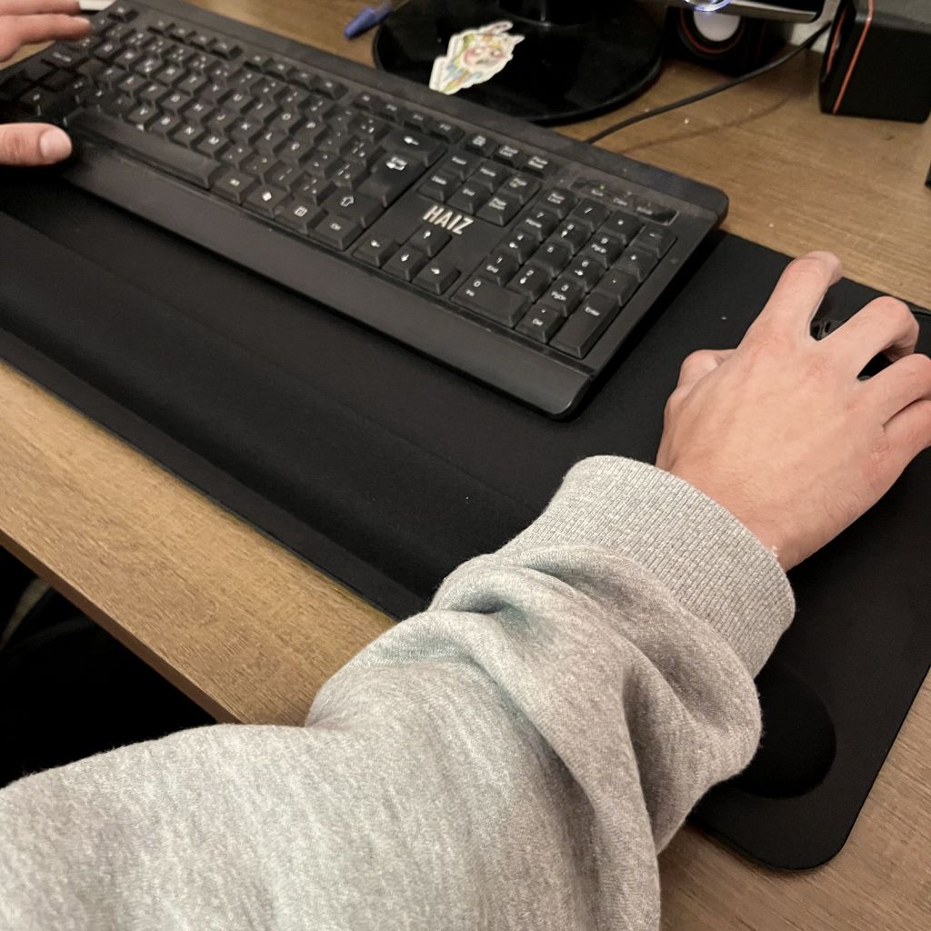 (Tapete Pad) Mouse Pad Ergonômico para Teclado e Mouse