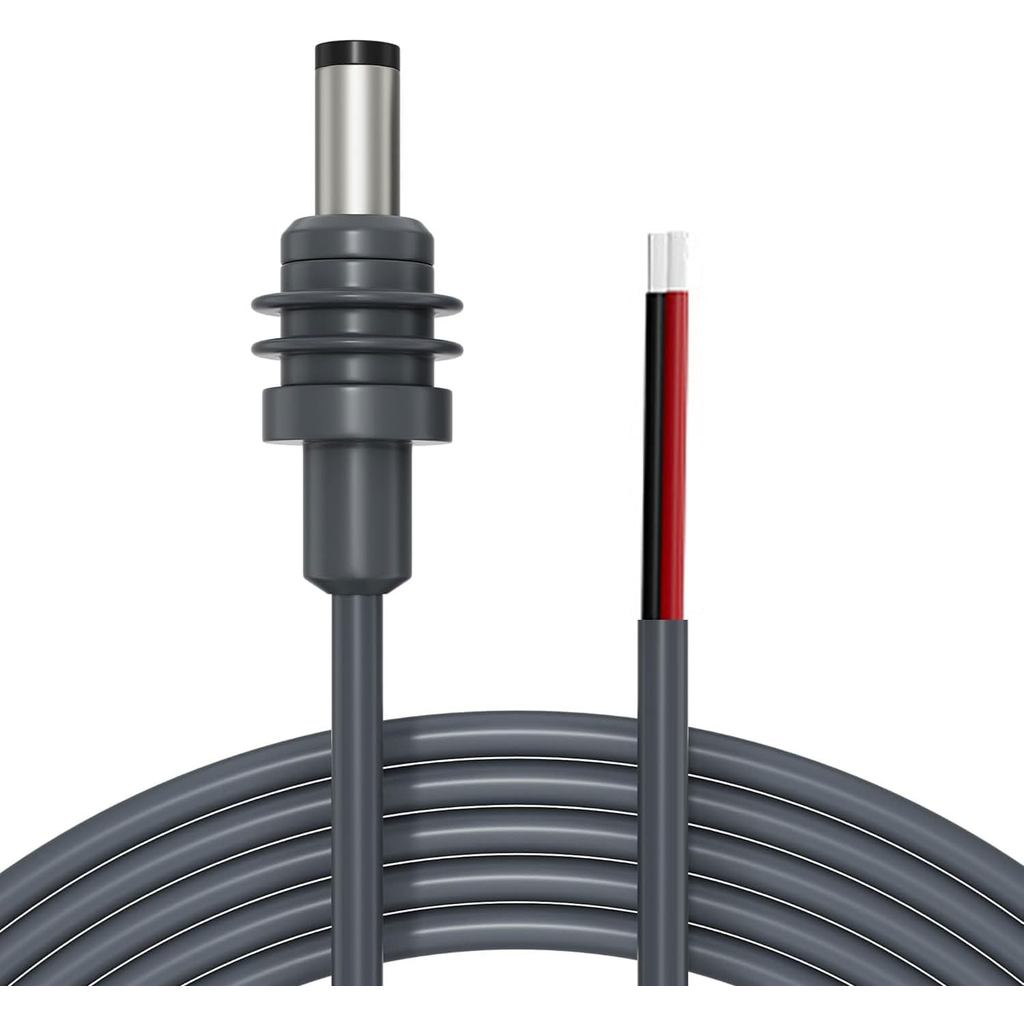 6.5FT Power Pigtails Cable Compatible with Starlink Mini, 14AWG DC 5.5mm x 2.1mm Male Plug to Bare Wire Open End Power S