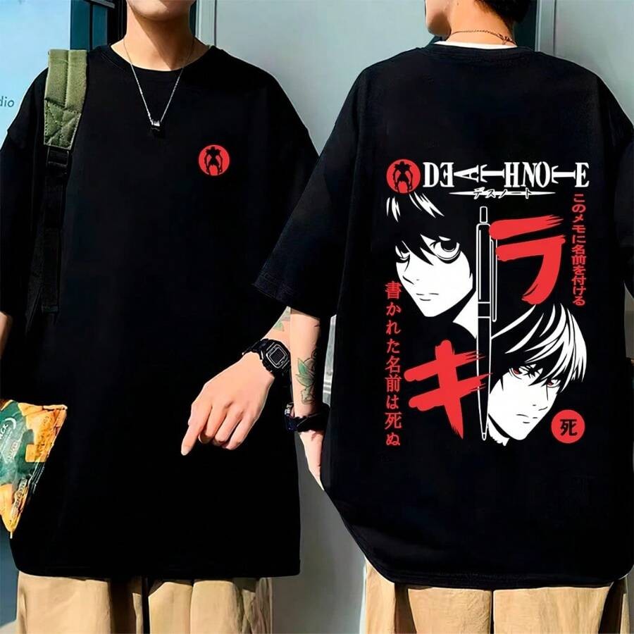 Camiseta Anime Japones Camisa D3ath N0te L Kir4 Unissex 100% Algodão Plus Size - Envio imediato!