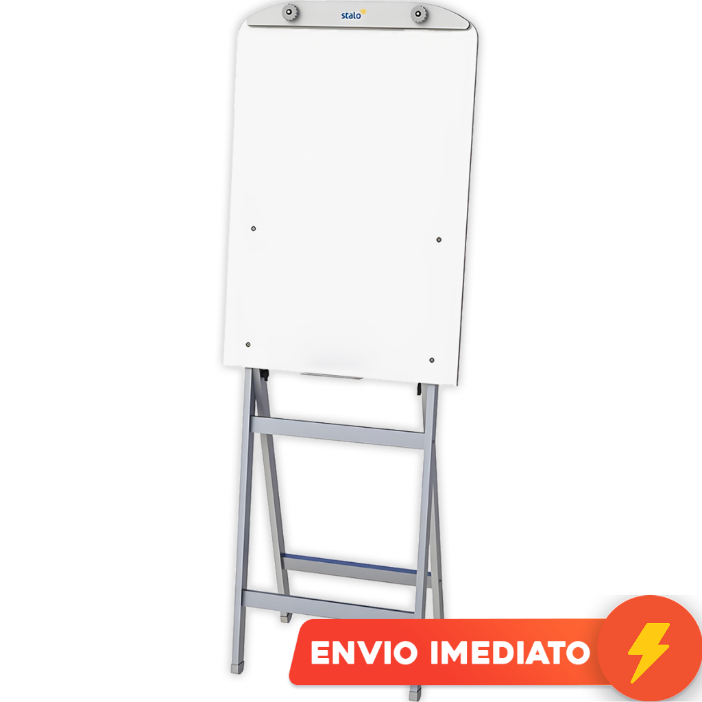Flip Chart Quadro Branco Soft Alumínio Cavalete Com Pregador