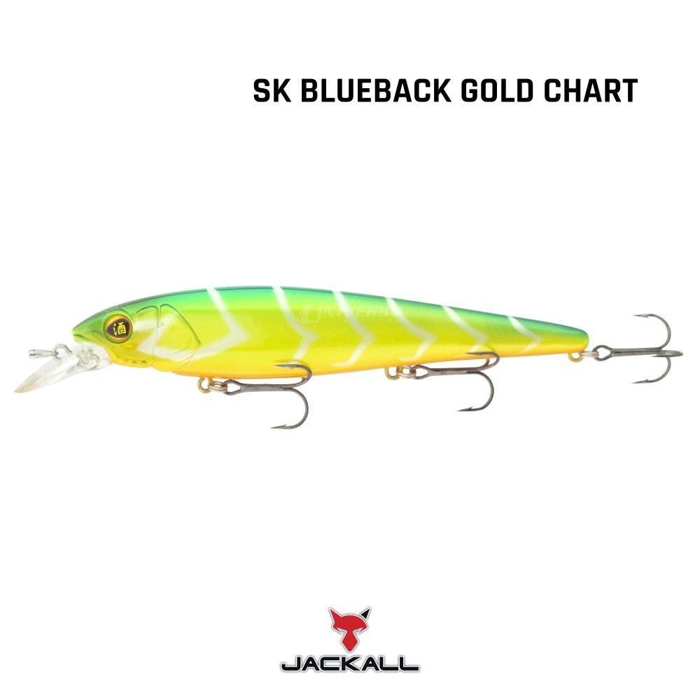 Isca Jackall JOCKIE 120F | 12cm - 15,3g SK Blueback Gold Chart