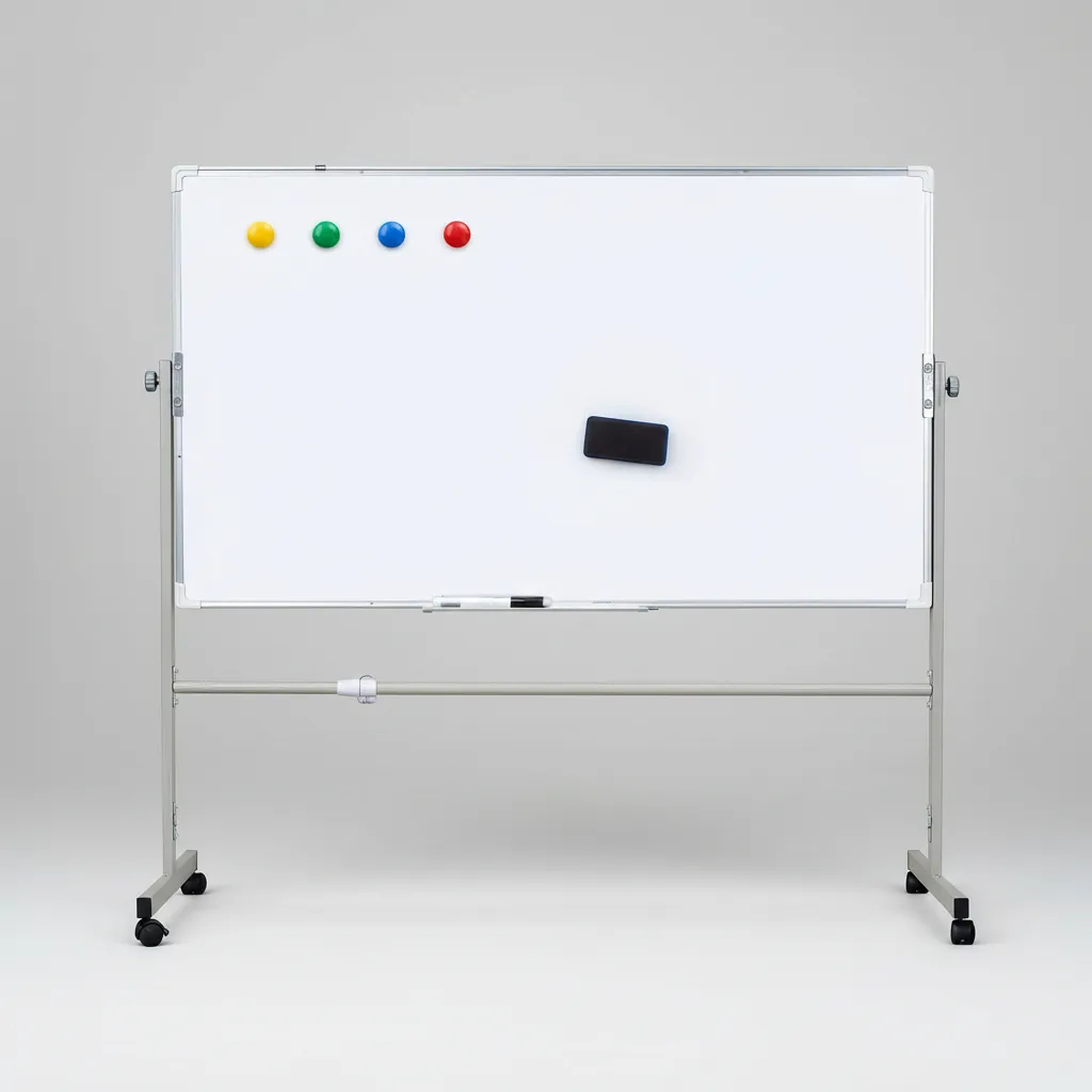 Flip Chart Magnético Quadro Com Suporte E Rodas (Quadro Branco Magnético 100x70 + Suporte Ajustável)