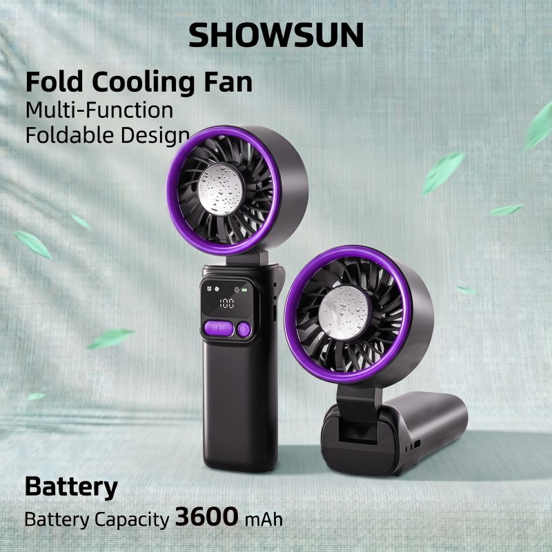 Semiconductor Cooling Dobrável Portátil Mini Ventilador De Refrigeração Silencioso De 199 Velocidades