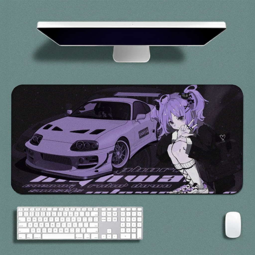 Mouse Pad Speed Gamer Liso Sem Relevos Macio Com Bordas Reforçadas E Base Antiderrapante Com Estampa Car Drift Oriental