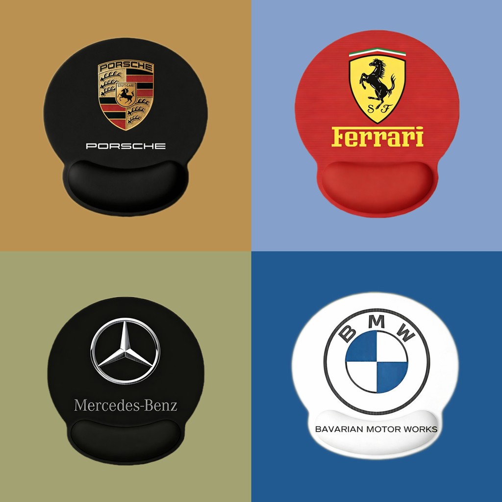 Mercedes-Benz BMW Car Series Mouse Pad de pulso Racing F1 Almofada de pulso periférica para computador de escritório Alm