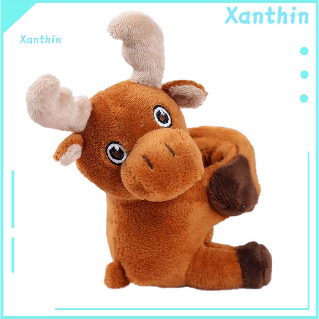 Comfortable Slap Wristband Cute Cartoon Bracelet Plush Bracelets for Kids – Giraffe Turtle Koala Elephant Toys Fun Sof