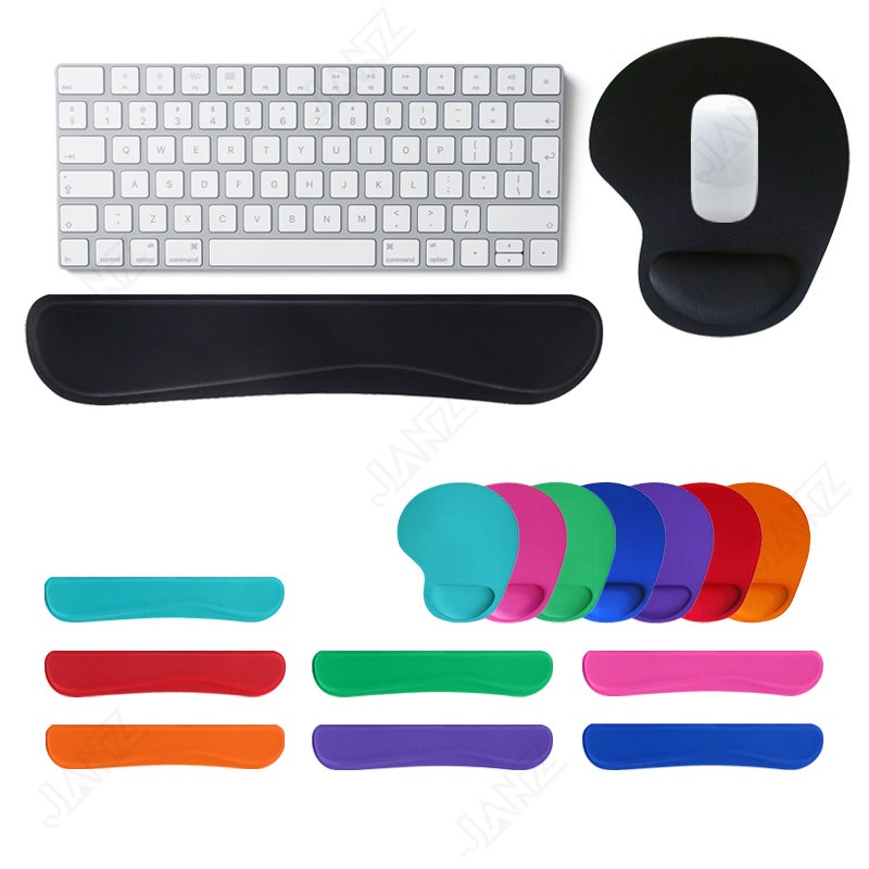 Almofada De Descanso De Pulso Teclado Mousepad Ergonômico Confortável Alívio Antiderrapante Para PC Computador Laptop