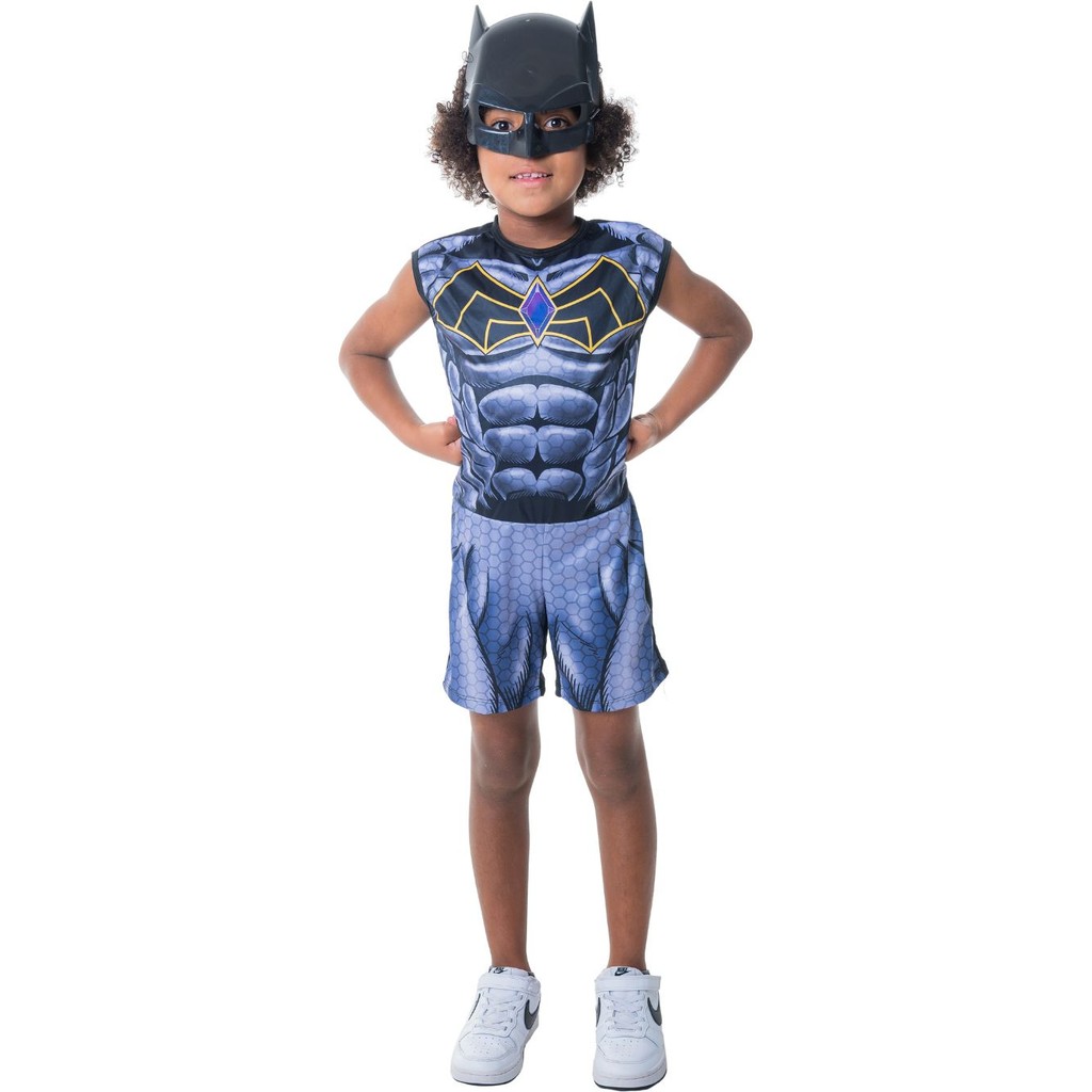 Fantasia Infantil Menino Mascara Mask Hero Desenho Completa