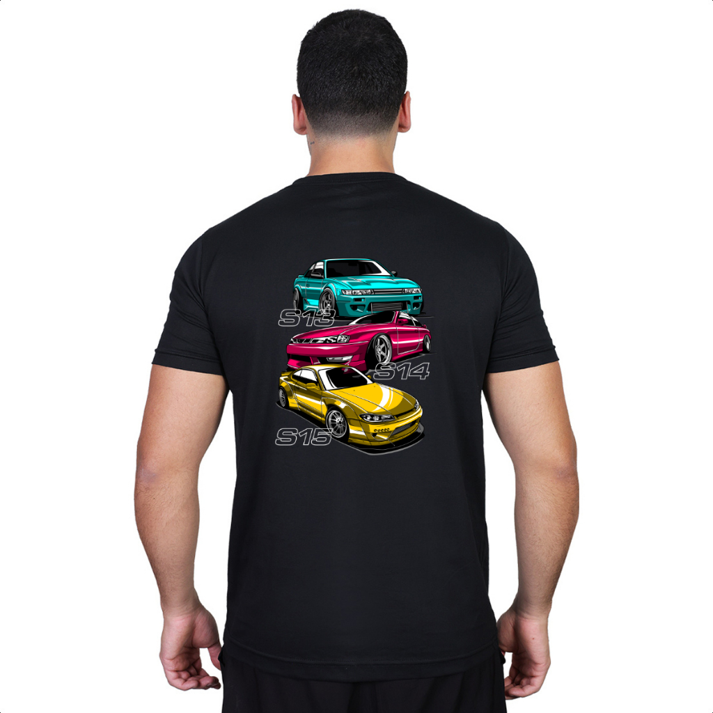 Camiseta Silvia S15 S13 S14 Drift Monalisa JDM Carro Japonês Adulto